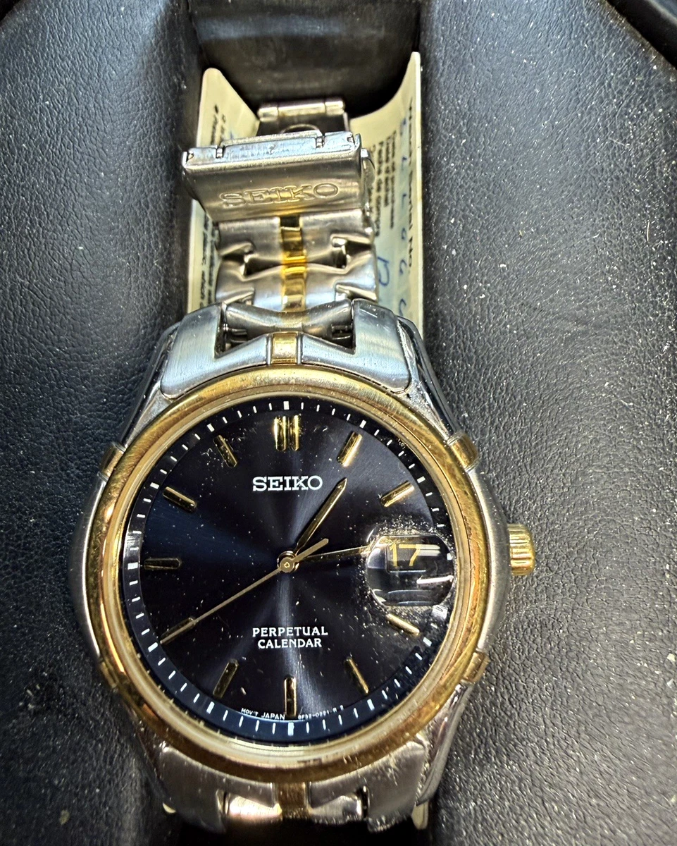 Seiko Men Wristwatches with Perpetual Calendar for sale | eBay