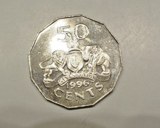 SWAZILAND 50 CENTS 1996 UNC/FDC