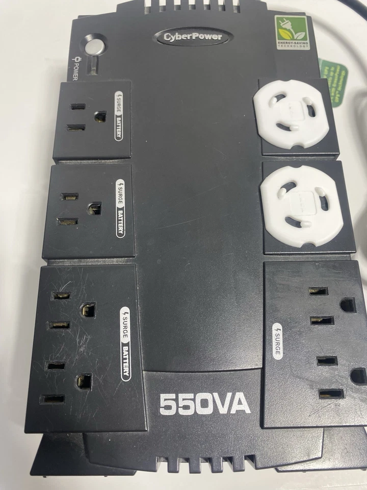 CyberPower CP550SL Standby UPS System, 550VA/330W, 8 Outlets TESTED WORKS GREAT - Image 3 of 4