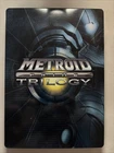 Metroid Prime Trilogy Nintendo Wii Steelbook Game Disc Manual Case Damage