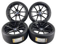 20" WHEELS RIMS TIRES FIT BMW M5 M347 STYLE BLACK STIN  120MM STGGD 245 275 TRE