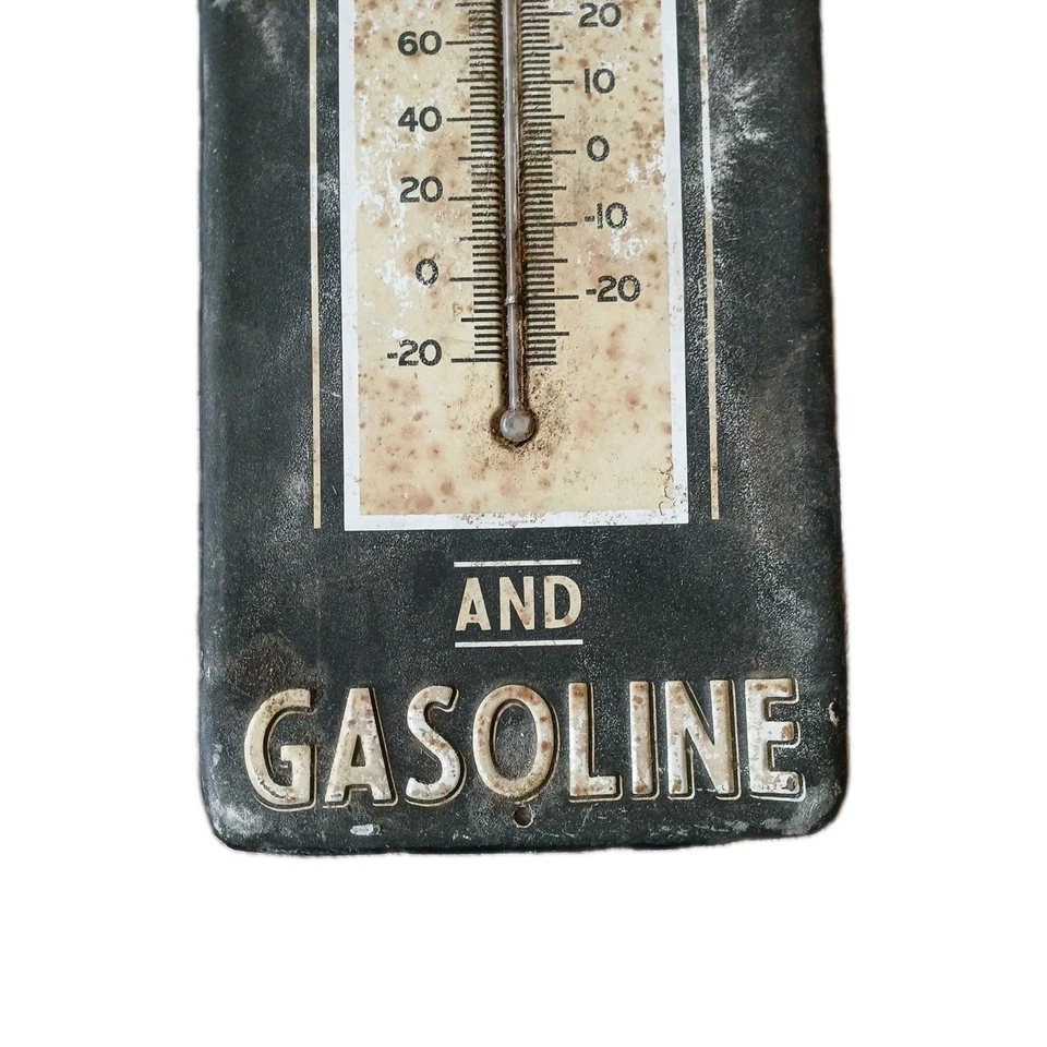 Placa de parede vintage de estanho Texaco óleo e gasolina 16" - Imagem 4 de 4