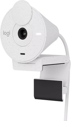 Logitech Brio 300 Full HD Webcam mit Privacy Shutter, Off White