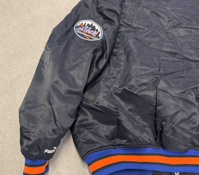 Vintage NY METS MLBP PUMA Bomber Jacket Men's Size Large | eBay