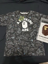 A Bathing Ape Space Camo Shirt Size XL