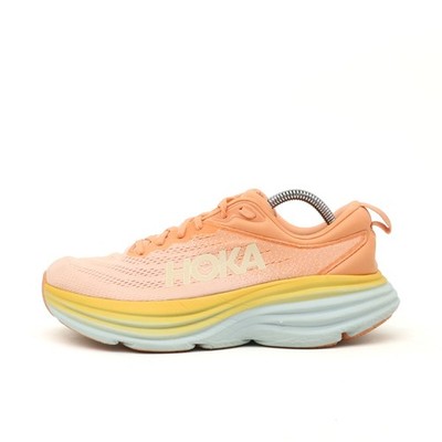 Hoka One Damen Bondi 8 Sportschuhe Orange Gelb Blau Low-Top Laufschuhe EU 40