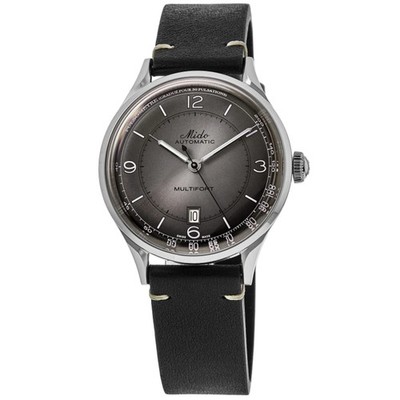 New Mido Multifort Patrimony Grey Dial Leather Men's Watch M040.407.16.060.00