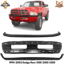 Front Bumper Paintable & Bumper Cover Kit For 1994-2002 Dodge Ram 1500 2500