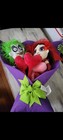 BEETLEJUICE & LYDIA  Plush BOUQUET NEW hearts , Gothic,  Halloween, Valentine's  — photo 2