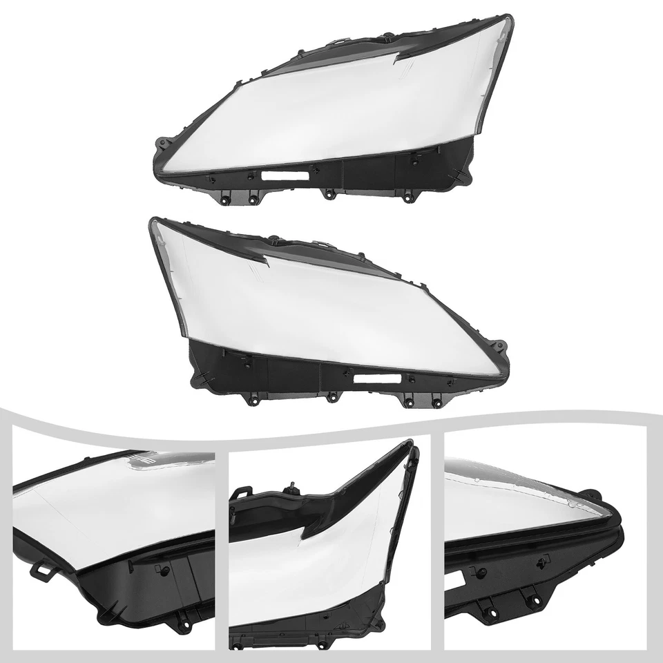 For 2012-2015 Lexus GS250 GS350 GS450H Left&Right Headlight Lens Shell Cover Foto 3 de 4
