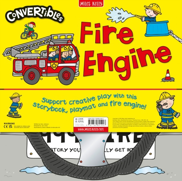 Convertible Fire Engine (Convertibles) by Miles Kelly 9781789891997 NEW - Image 4