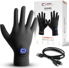 Coppervibe Heated Massage Gloves with Vibration and Heat Therapy