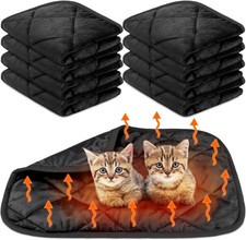8 Pack Self Heating Cat Mat Self Warming Cat Bed 20"X16" Extra Warm Thermal Pet