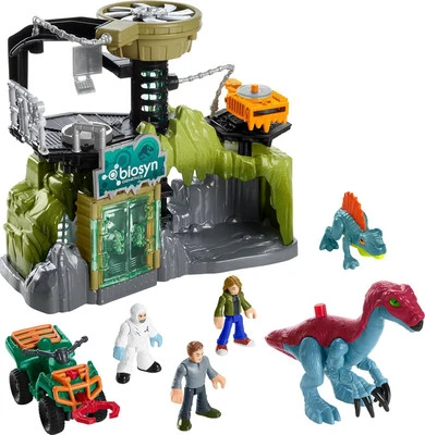 FISHER PRICE Fisher-Price Imaginext Jurassic World Dinosaurier Labor Spielset mit Zubehör