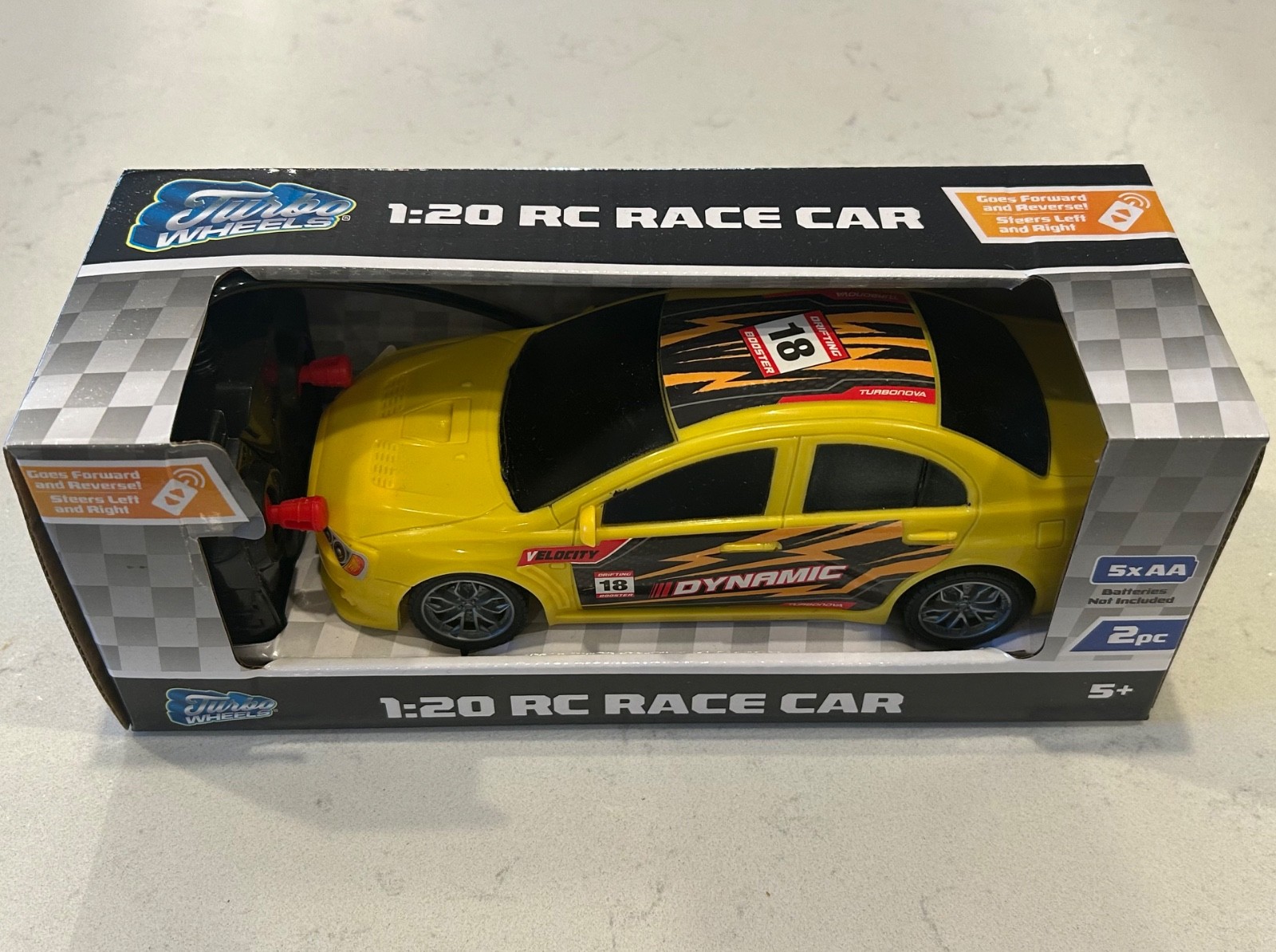 , Remote Control Car. Classic. Yellow. New In Box!