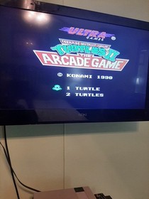 TEENAGE MUTANT NINJA TURTLES ARCADE for Nintendo NES - LOVELY label, works well!