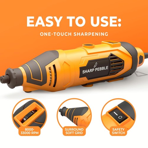 Electric Chainsaw Sharpener Kit - Comes with Chain Saw Sharpener Tool, 4 File... - 第 3/8 張圖片