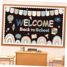 Welcome Back to School Bulletin Board Set, Classroom Decor for School  Boho