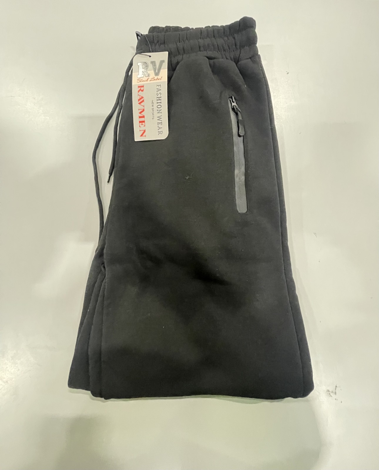 СПОРТИВНЫЕ ШТАНЫ ДЛЯ БЕГА ТРУСЦОЙ RV RAVMEN - РАЗМЕР: МУЖСКИЕ M - ЧЕРНЫЙ