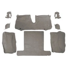 Rear Carpet Set for 1988-1989 Corvette C4 Convertible Medium Gray Mass Back