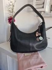 Radley Real Leather Hobo Slouchy Shoulder Bag Medium Black Bag 