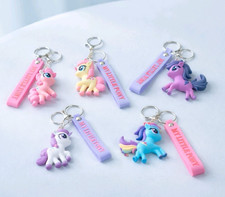 My Little Pony Cartoon Characters Keychain Wristlet Bag Charm Large 3D Silicone