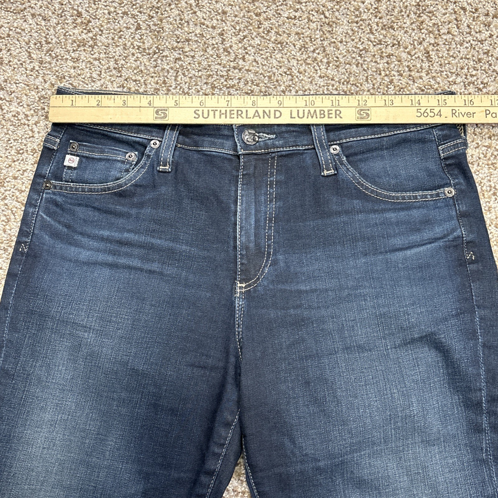AG Adriano Goldschmied Jeans Womens 28 The Jodi Crop Slim Flare Fits 31 X 26.5 - View 8