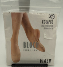 Bloch Eclipse Canvas Half-Shoes S0619L Beige/Nude Sz XS Unisex Ballet Dance Shoe