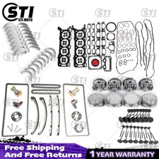 for 2005-2009 Land Rover 4.4L 448PN Piston Set STD/+0.5MM Timing Chain Kit