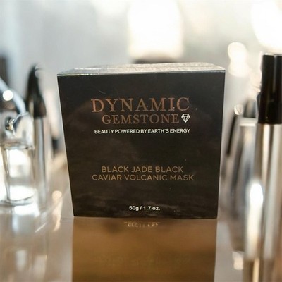 Dynamic Gemstone Black Jade Black Caviar Volcanic Mask 50g / 1.7 oz