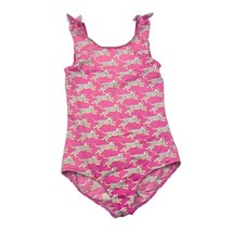 Mini Boden Cheetah Shoulder Tie Swimsuit