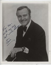 Jack Lemmon Signed 8x10 B&W Photo