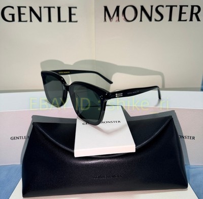 2026 GentleMonster Gent 01 Unisex Sunglasses Black Frame Black Lenses