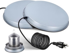 2Pack Chicken Water Heater for Winter  Heated Poultry Waterer Base,With Thermosta