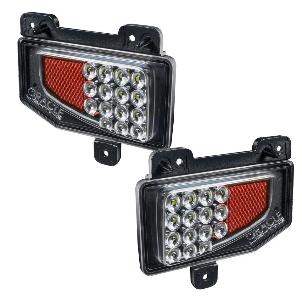 Oracle Lighting 5881-504, 2 Pack Black Plastic Fits 20- Jeep Gladiator Led Rever - Image 3 of 4
