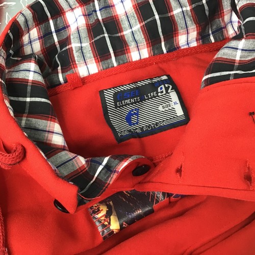 SEE WEAR Y2K Pullover Red Racing Engine Crew Embroidered Brisbane Junior Size XL - Picture 7 of 9