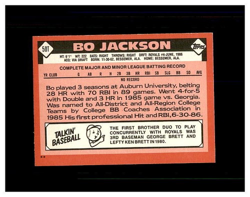 BO JACKSON YOU U PICK COLLECTION .99 UNLIMITED SHIPPING HIGH GRADE CARDS ROOKIES - 第 59/105 張圖片