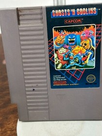 Nintendo NES Ghosts and Goblins Vintage Video Game Authentic