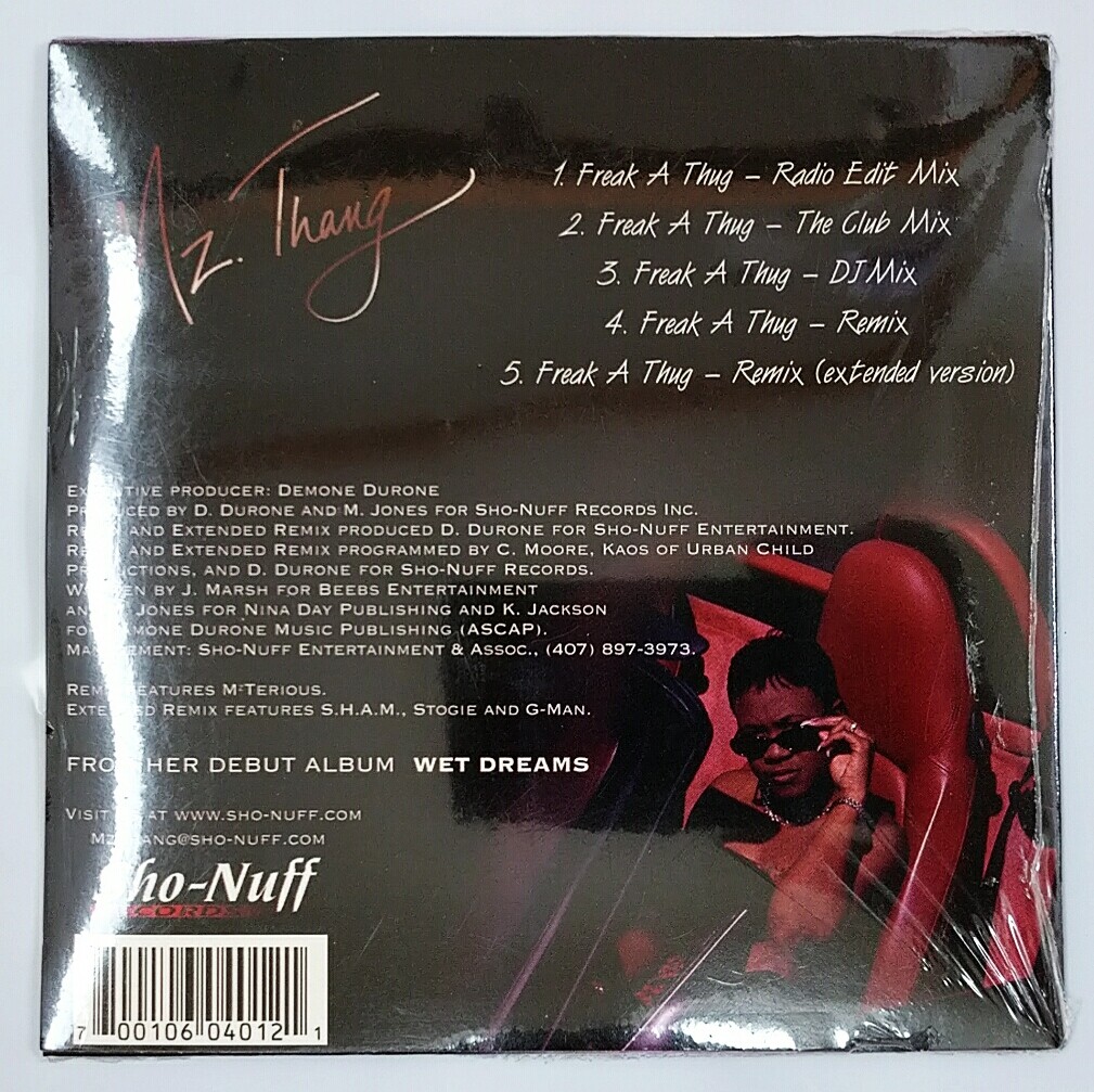 洋楽 Mz.Thang CD) Mz Thang – Mz Thang's Freak A Thug, Brand New Sealed, 5