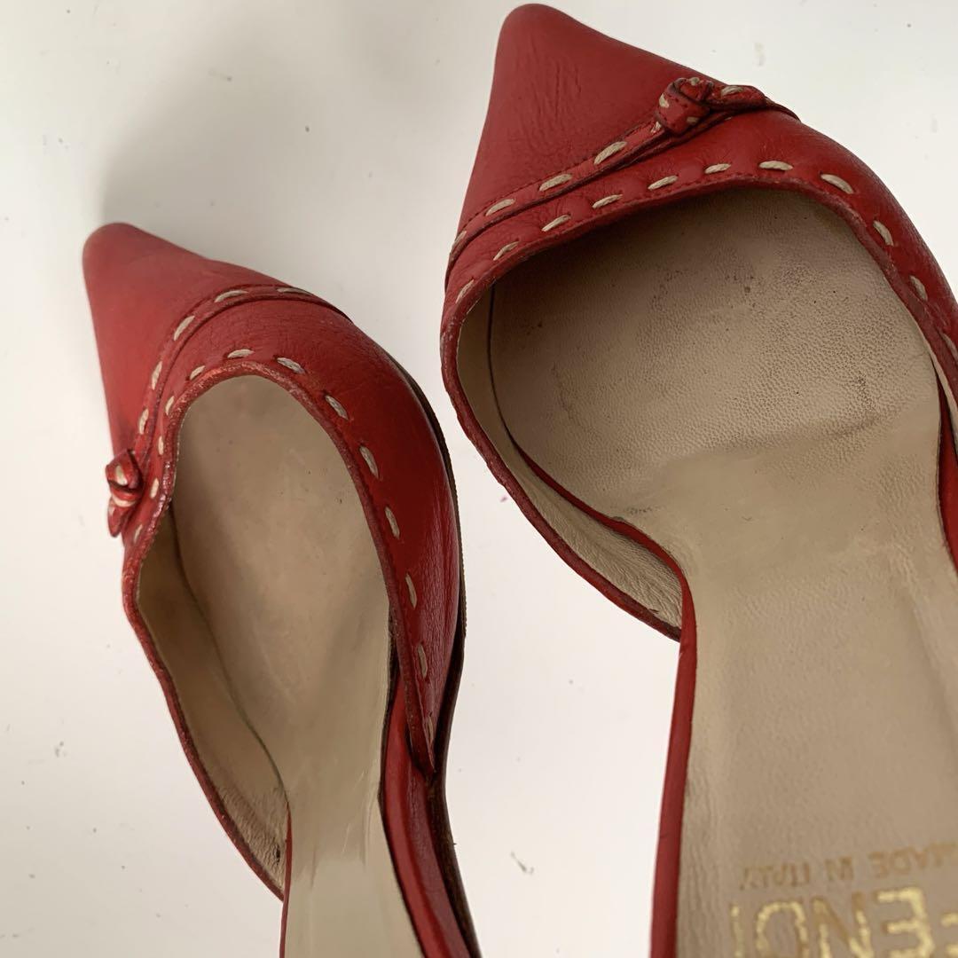 FENDI Pumps Heel EU36/US6 Red Leather | eBay FENDI Pumps Heel EU36/US6 Red Leather | eBay