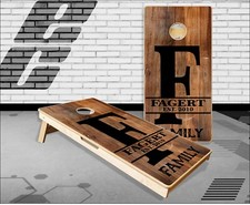Family wood Cornhole Boards Bean Bag Toss Game