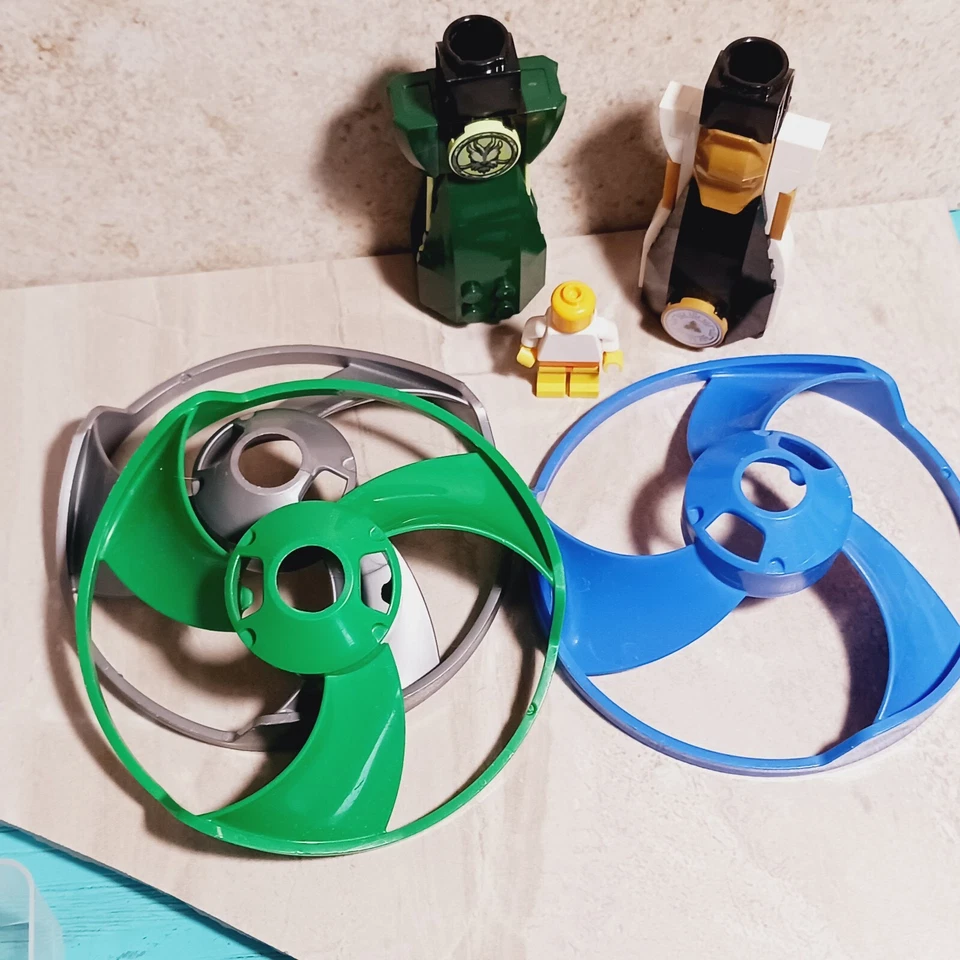 LEGO AIRJITZU Ninja Spinner Hélice Copter NINJAGO VERDE Azul PLATEADO Ninjago Foto 3 de 3