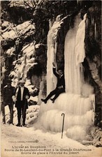 Old postcard L'Hiver en Dauphine - Route de St-Laurent-du-Pont FRANCE (961871)