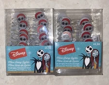 2 NEW Nightmare Before Christmas Jack Skellington LED Mini String Lights 7ft