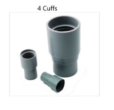 4 Tubing Cuff 1" for Gray corrugated flexible plastic Dental Medical Hose Vacuum