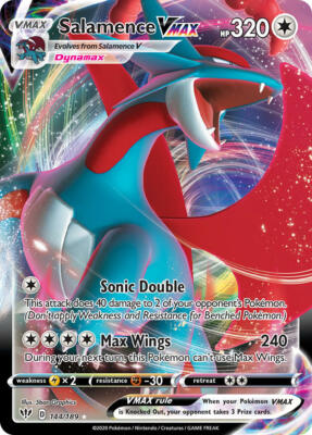 Salamence VMAX 144/189 - Darkness Ablaze - Ultra Rare Pokemon Card