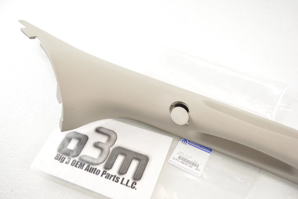 Chrysler Aspen Dodge Durango 2007-2009 lado derecho gris pilar A nuevo OEM 5JY54BDXAE Foto 3 de 4