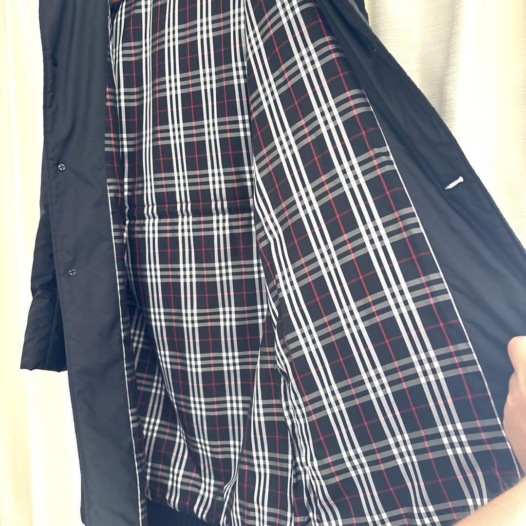 Burberry Black Label Long Coat Nova Check Polyester Size M For Men thumbnail 9