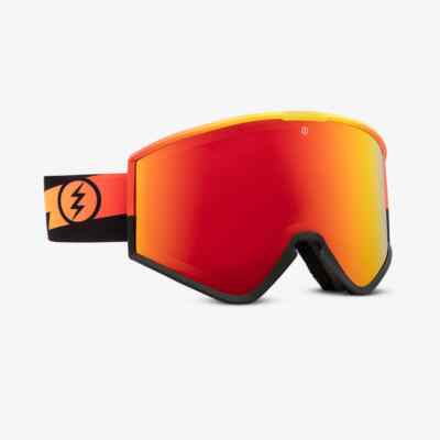 ELECTRIC KLEVELAND ゴーグル SUNSET VOLT Electric Visual Kleveland Sunset Volt Snowboarding Goggles (Red