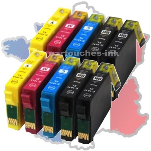 12 Cartouches D'encre Compatibles Epson Expression Photo - Pour XP-850, 750, 950, Etc.